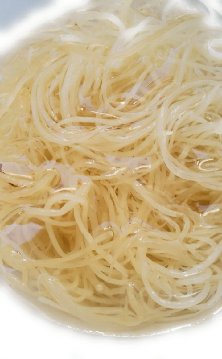 Raw organic wildcrafted Jamaican sea moss, sun-dried and soaking in water.