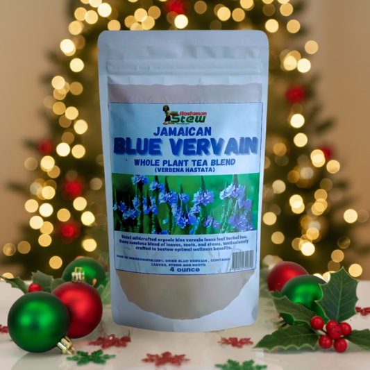 Rastaman Stew Jamaican Blue Vervain Loose Leaf Tea | Natural Herbal Tea for Relaxation & Wellness