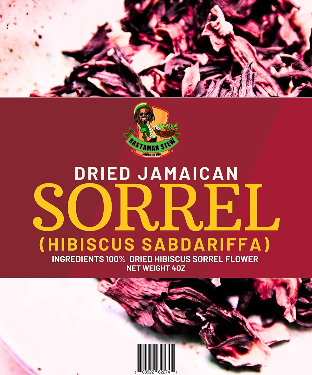 Dried Jamaican Sorrel HibiscusAdd a touch of the Caribbean to your tea collection with our Organic Herbs Dry Jamaican Sorrel. Also known as Hibiscus sabdariffa, this dried calyx is a popular ingrLoose Leaf TeaRastaMan StewRastaman StewDried Jamaican Sorrel Hibiscus