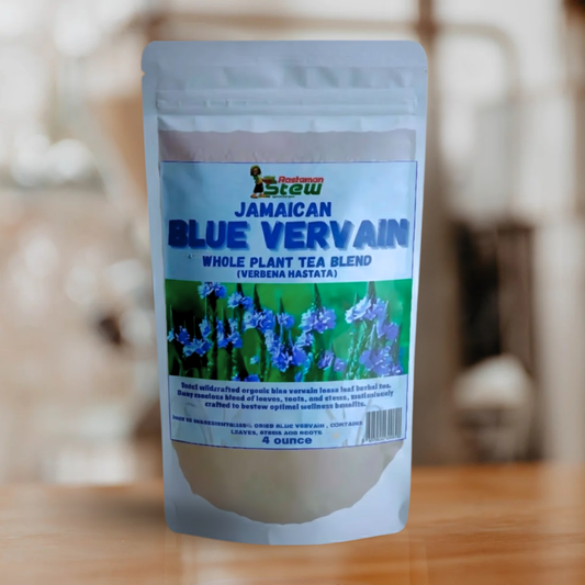Rastaman Stew Jamaican Blue Vervain Loose Leaf Tea | Natural Herbal Tea for Relaxation & Wellness