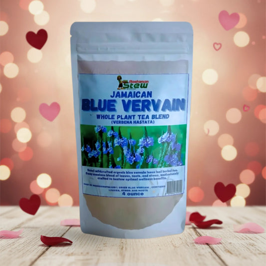 Rastaman Stew Jamaican Blue Vervain Loose Leaf Tea | Natural Herbal Tea for Relaxation & Wellness