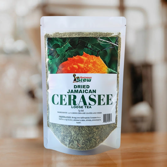 Dried Jamaican Cerasee Loose Tea, Bitter Melon 2oz Rastaman Stew