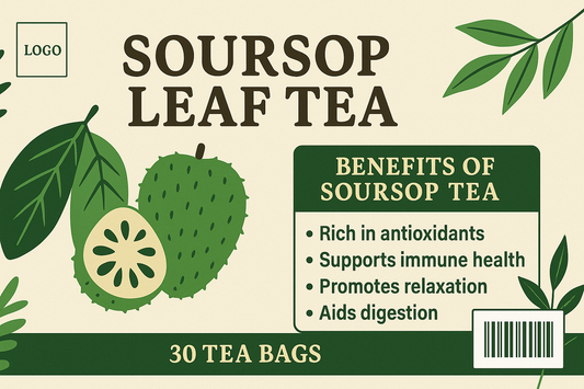 Soursop Leaf Tea Bags 40 Count – Graviola Herbal Tea | Caribbean Wellness Tea | 4oz | RastaMan Stew