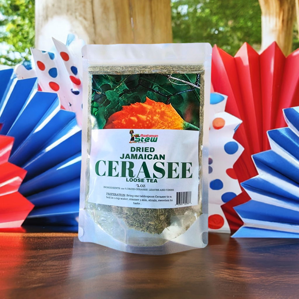 Dried Jamaican Cerasee Loose Tea, Bitter Melon 2oz package from Rastaman Stew.