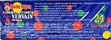 Sipacupa Blue Vervain Herbal Organic Tea 24 Bags packaging with clear instructions.